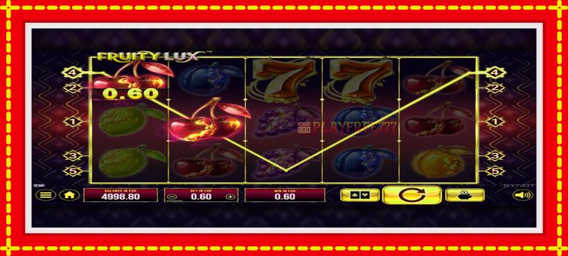 Slot machine Fruity Lux with access to free game online, picture 3