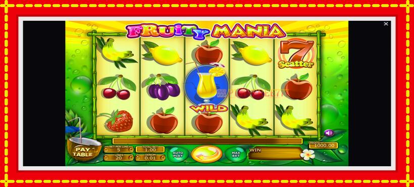 Slot machine Fruity Mania with access to free game online, picture 1