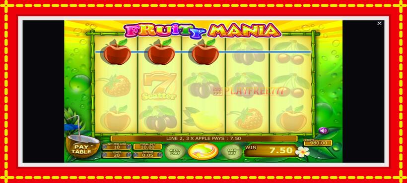 Slot machine Fruity Mania with access to free game online, picture 2