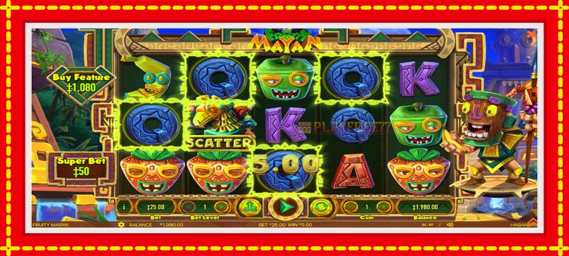 Slot machine Fruity Mayan with access to free game online, picture 3