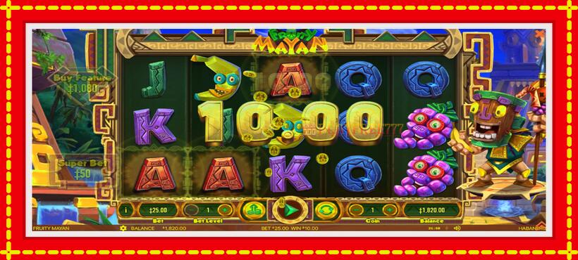 Slot machine Fruity Mayan with access to free game online, picture 4