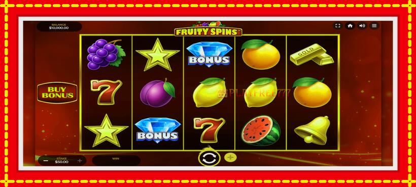 Slot machine Fruity Spins with access to free game online, picture 2