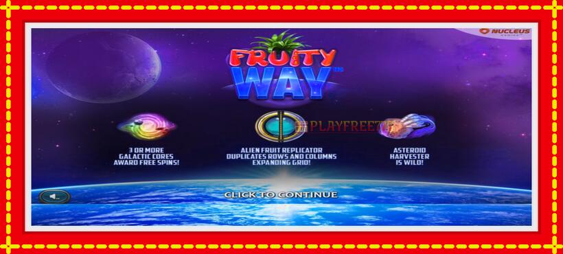 Slot machine Fruity Way with access to free game online, picture 1