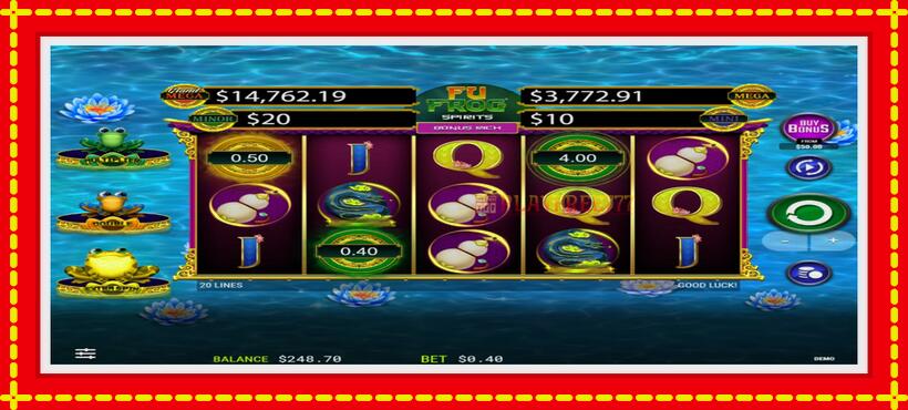 Slot machine Fu Frog Spirits with access to free game online, picture 2