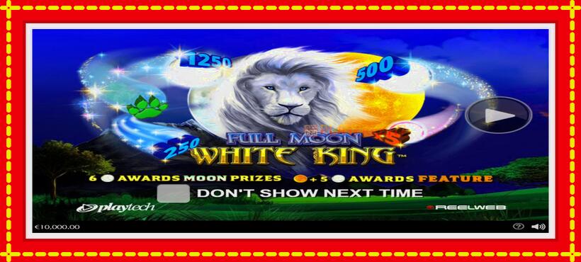 Slot machine Full Moon: White King with access to free game online, picture 1