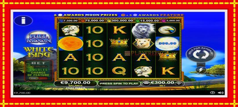 Slot machine Full Moon: White King with access to free game online, picture 2