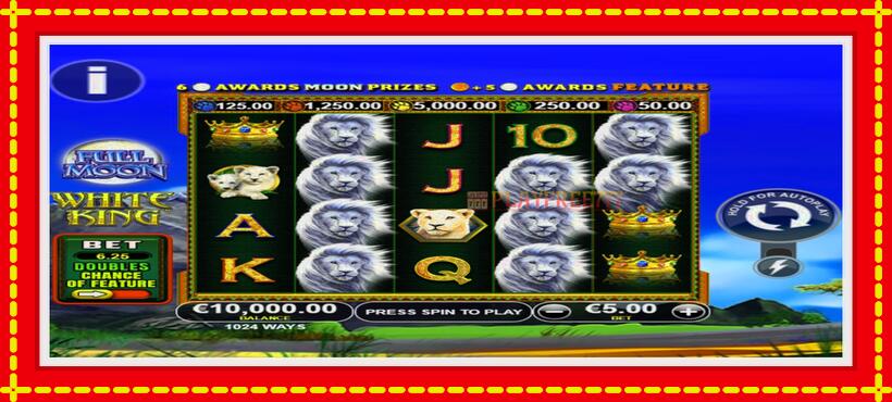 Slot machine Full Moon: White King PowerPlay Jackpot with access to free game online, picture 1