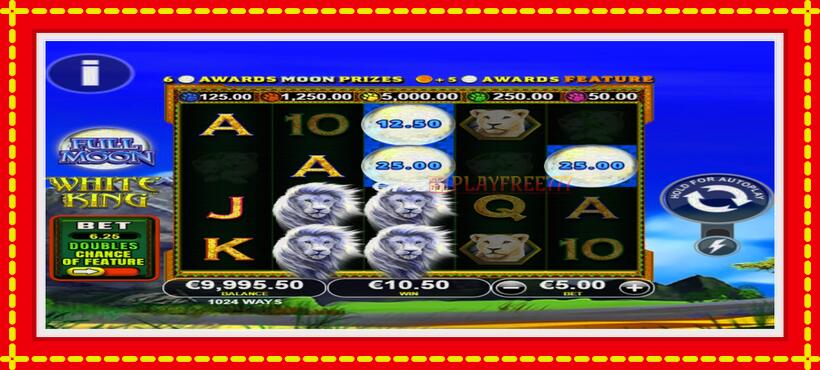 Slot machine Full Moon: White King PowerPlay Jackpot with access to free game online, picture 2