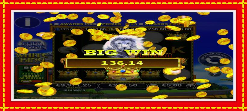 Slot machine Full Moon: White King PowerPlay Jackpot with access to free game online, picture 4