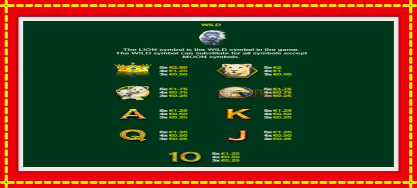 Slot machine Full Moon: White King PowerPlay Jackpot with access to free game online, picture 6