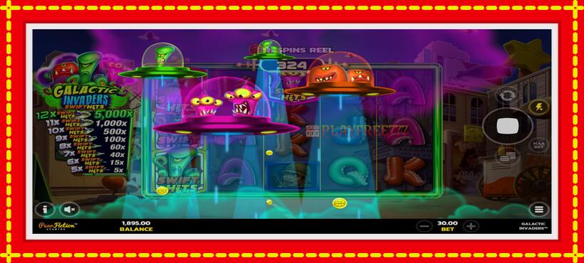 Slot machine Galactic Invaders with access to free game online, picture 4