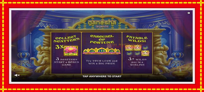 Slot machine Ganesha Legends with access to free game online, picture 1