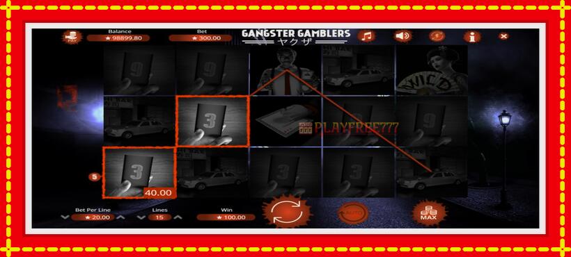 Slot machine Gangster Gamblers with access to free game online, picture 3