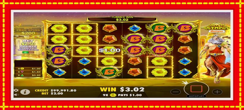 Slot machine Gates of Betano Olympus with access to free game online, picture 2