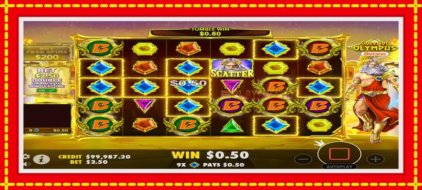 Slot machine Gates of Betano Olympus with access to free game online, picture 3