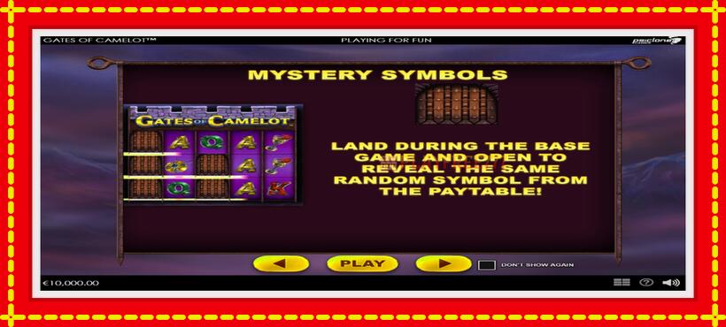 Slot machine Gates of Camelot with access to free game online, picture 6