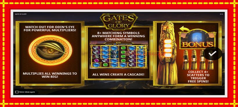 Slot machine Gates of Glory with access to free game online, picture 1