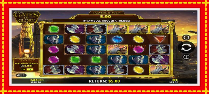 Slot machine Gates of Glory with access to free game online, picture 2