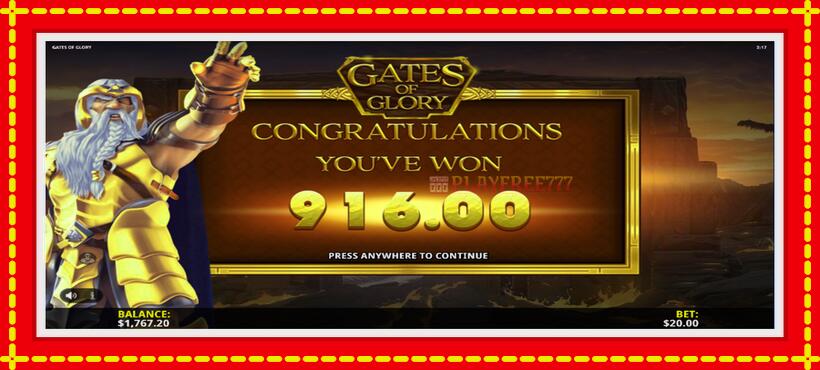 Slot machine Gates of Glory with access to free game online, picture 4