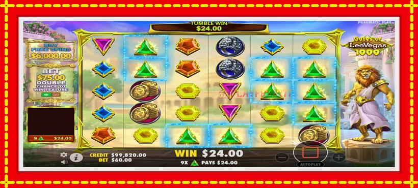 Slot machine Gates of LeoVegas 1000 with access to free game online, picture 3