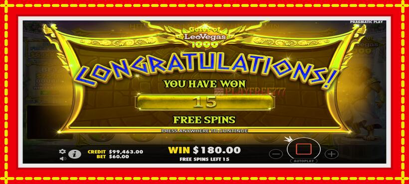 Slot machine Gates of LeoVegas 1000 with access to free game online, picture 4