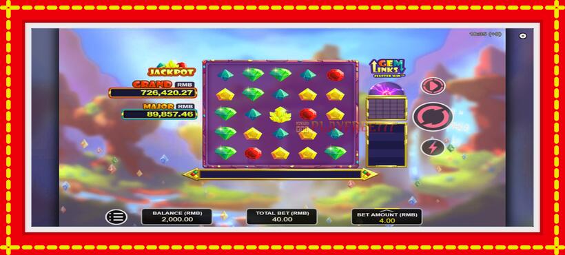 Slot machine Gem Links: Cluster Win with access to free game online, picture 2