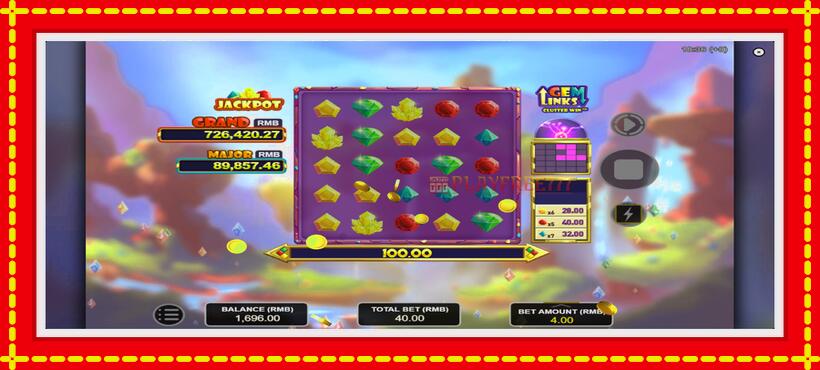 Slot machine Gem Links: Cluster Win with access to free game online, picture 4