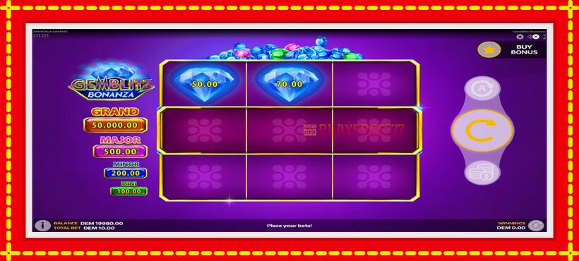 Slot machine GemBlitz Bonanza with access to free game online, picture 4