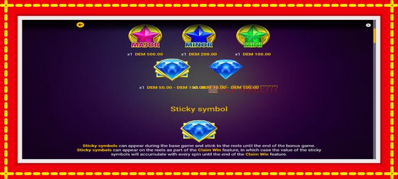 Slot machine GemBlitz Bonanza with access to free game online, picture 7