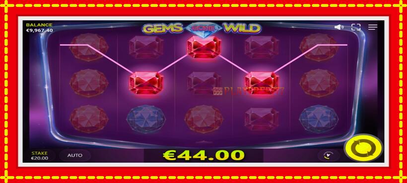 Slot machine Gems Gone Wild with access to free game online, picture 3