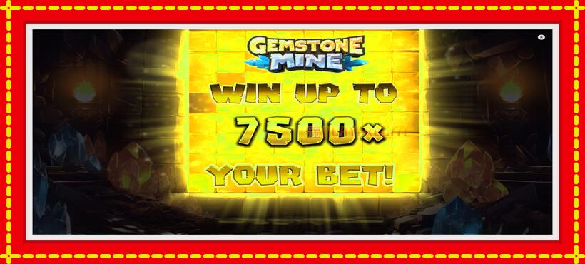 Slot machine Gemstone Mine with access to free game online, picture 1