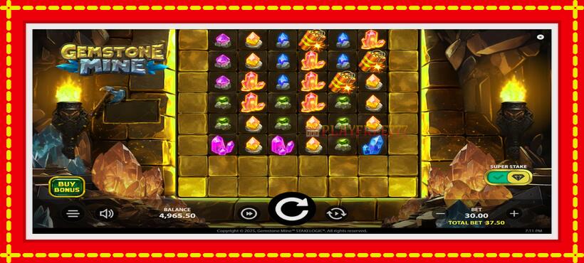 Slot machine Gemstone Mine with access to free game online, picture 2