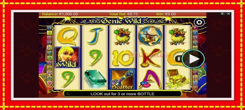 Slot machine Genie Wild with access to free game online, picture 1