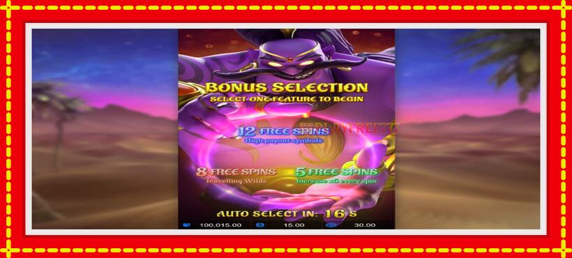 Slot machine Genies 3 Wishes with access to free game online, picture 4