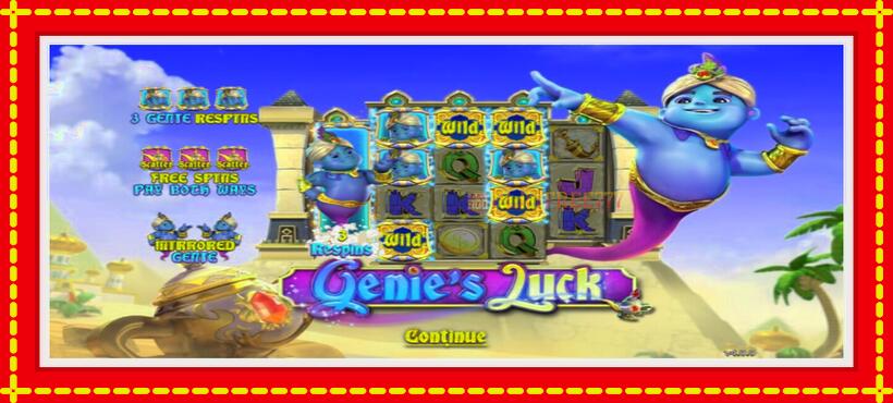 Slot machine Genie’s Luck with access to free game online, picture 1