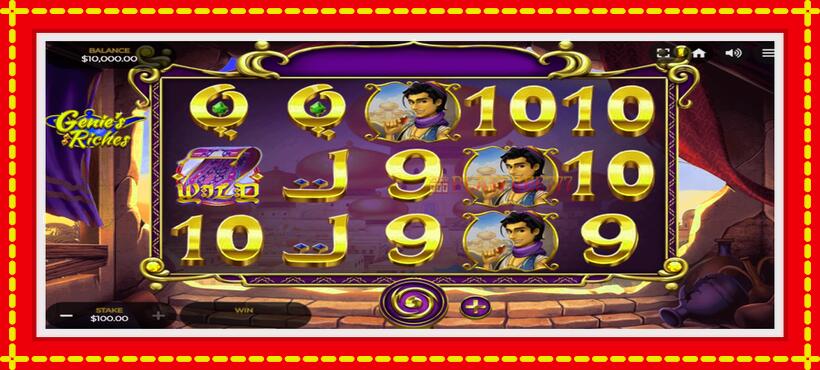 Slot machine Genies Riches with access to free game online, picture 1