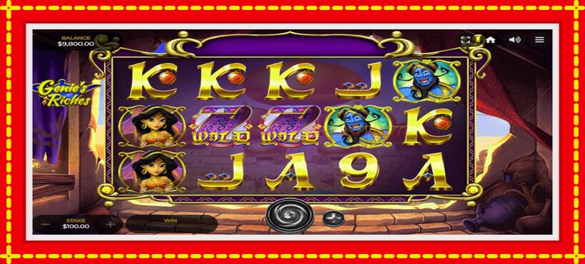 Slot machine Genies Riches with access to free game online, picture 2