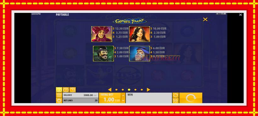 Slot machine Genies Touch with access to free game online, picture 4