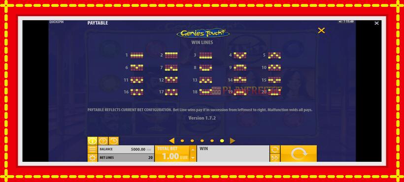 Slot machine Genies Touch with access to free game online, picture 5