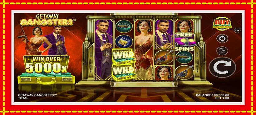 Slot machine Getaway Gangsters with access to free game online, picture 2