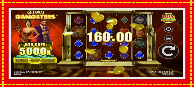 Slot machine Getaway Gangsters with access to free game online, picture 3