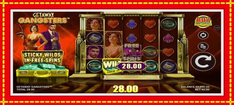 Slot machine Getaway Gangsters with access to free game online, picture 4