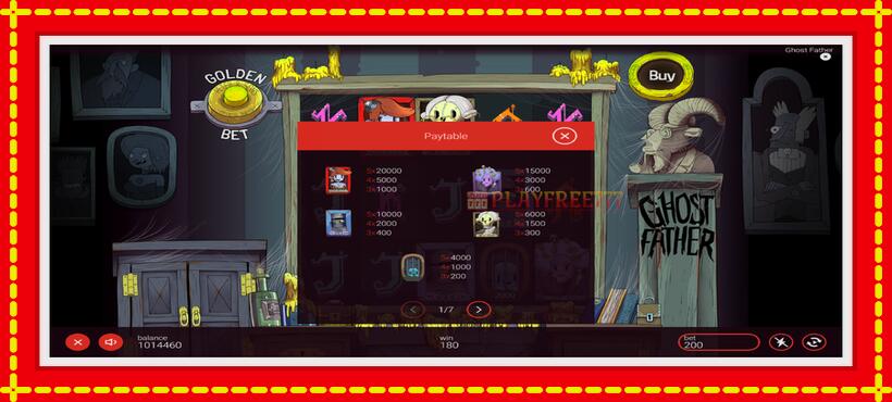 Slot machine Ghost Father with access to free game online, picture 5