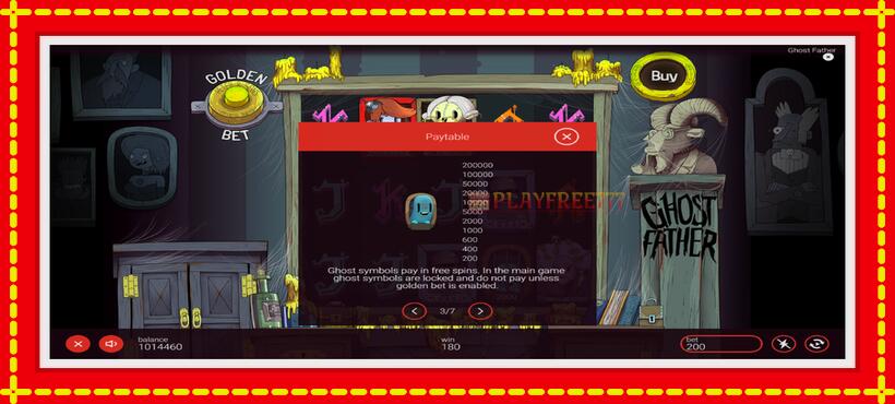 Slot machine Ghost Father with access to free game online, picture 6