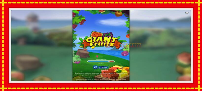 Slot machine Giant Fruits with access to free game online, picture 1