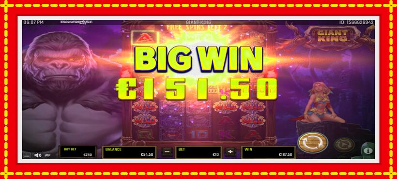 Slot machine Giant King with access to free game online, picture 5