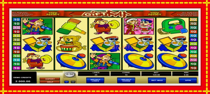 Slot machine Gift Rap with access to free game online, picture 1