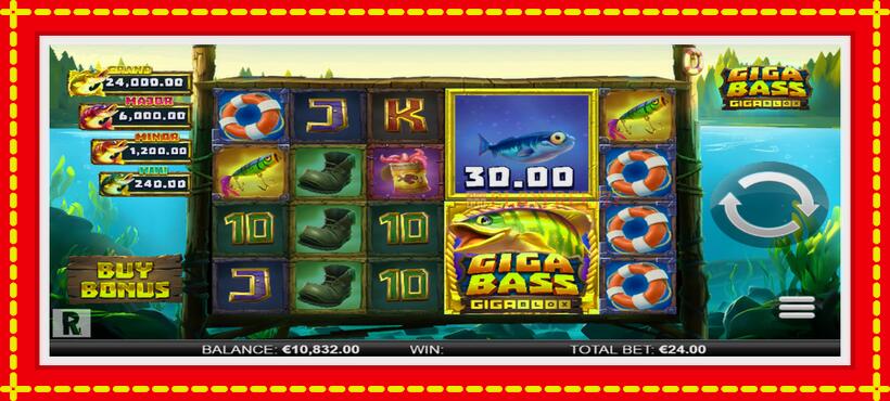 Slot machine Giga Bass Gigablox with access to free game online, picture 3