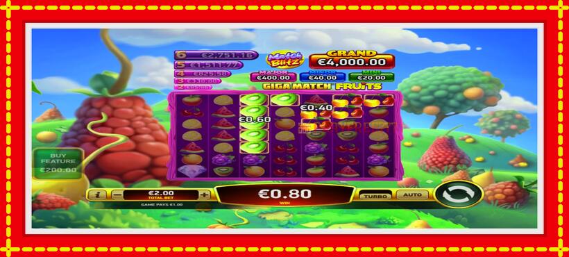 Slot machine Giga Match Fruits with access to free game online, picture 3