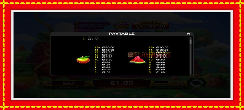 Slot machine Giga Match Fruits with access to free game online, picture 5